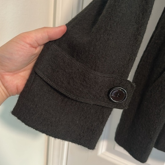 Sandro Wool Peplum Military Jacket Size Small Petite - Picture 11 of 12